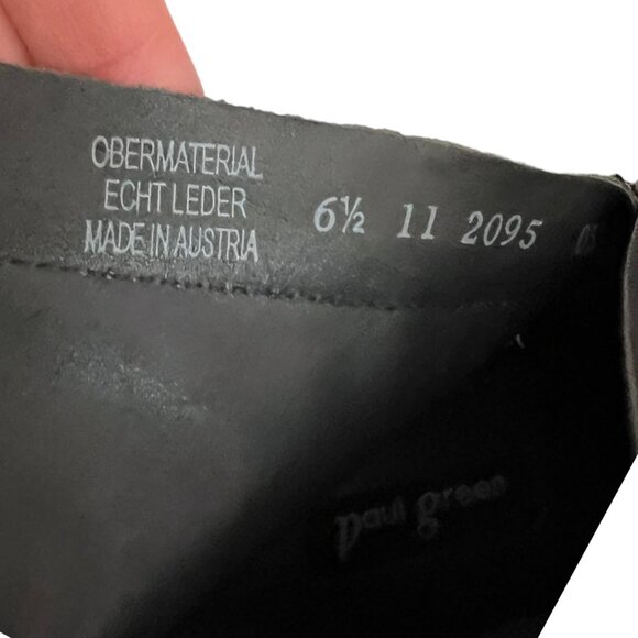 Paul Green Mushroom Gray Lug Sole Quiet Luxury Heeled Ankle‎ Boots 9 - Picture 8 of 9